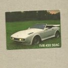 TVR 420 SEAC 1989 CALENDAR CARD IN RUSSIAN LANGUAGE