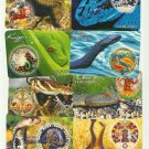 ZODIAC SET TWELVE YEAR OF THE SNAKE UKRAINIAN AND RUSSIAN LANGUAGE CALENDAR CARDS 2013