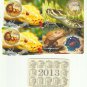 ZODIAC SET TWELVE YEAR OF THE SNAKE UKRAINIAN AND RUSSIAN LANGUAGE CALENDAR CARDS 2013