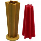 № 3 Star shape for making carved candles. A form from strong and durable heat-resistant plastic