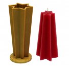 № 4 Star shape for making carved candles. A form from strong and durable heat-resistant plastic