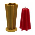 № 5 Star shape for making carved candles. A form from strong and durable heat-resistant plastic