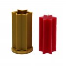 № 6 Star shape for making carved candles. A form from strong and durable heat-resistant plastic