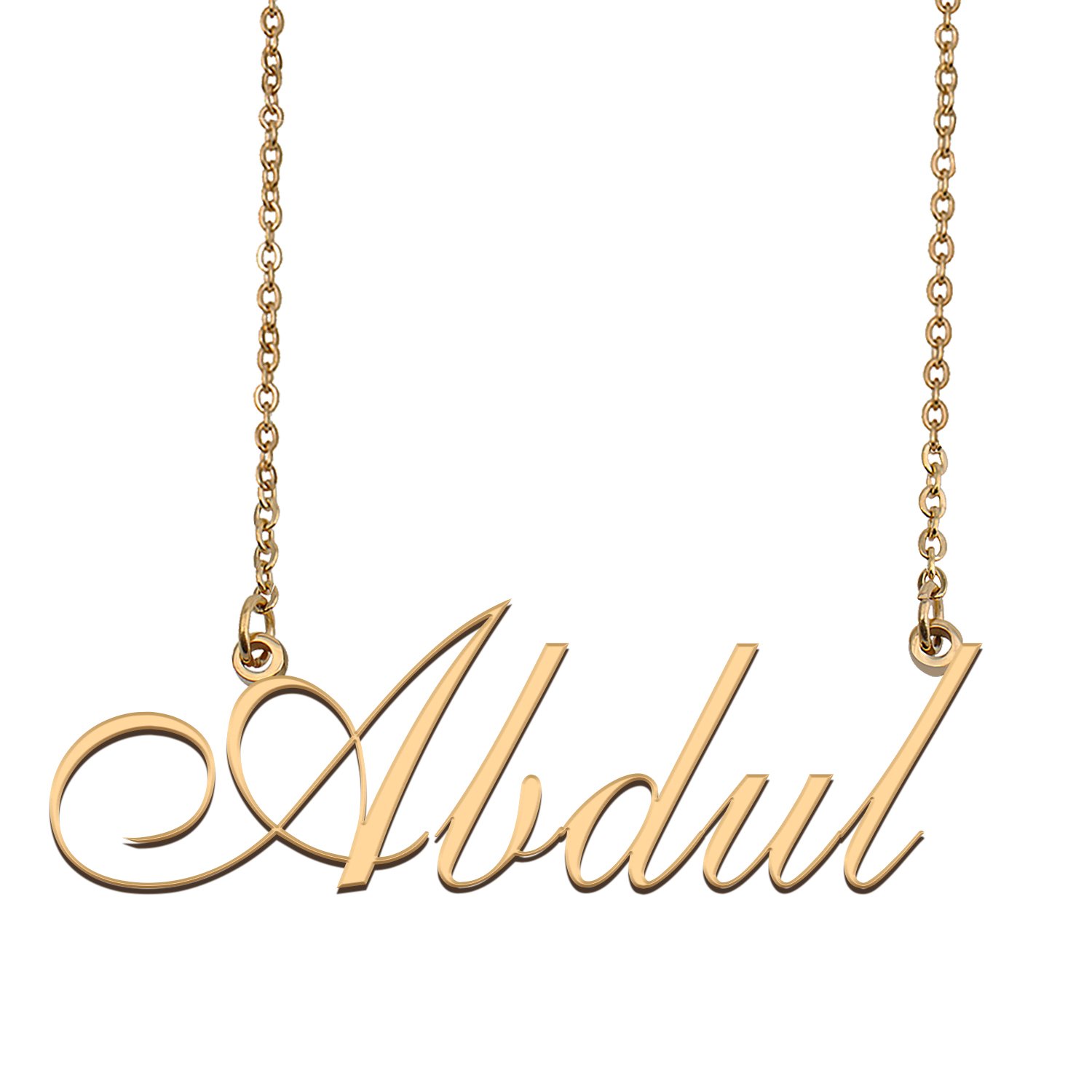 Personalized Custom Any Name Necklace for Women Abdul