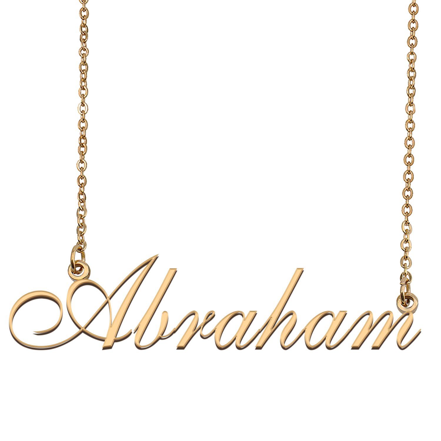 Personalized Custom Any Name Necklace for Women Abraham