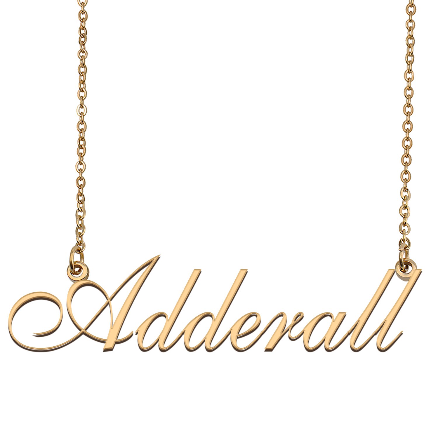 Personalized Custom Any Name Necklace for Women Adderall