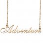 Personalized Custom Any Name Necklace for Women Adventure