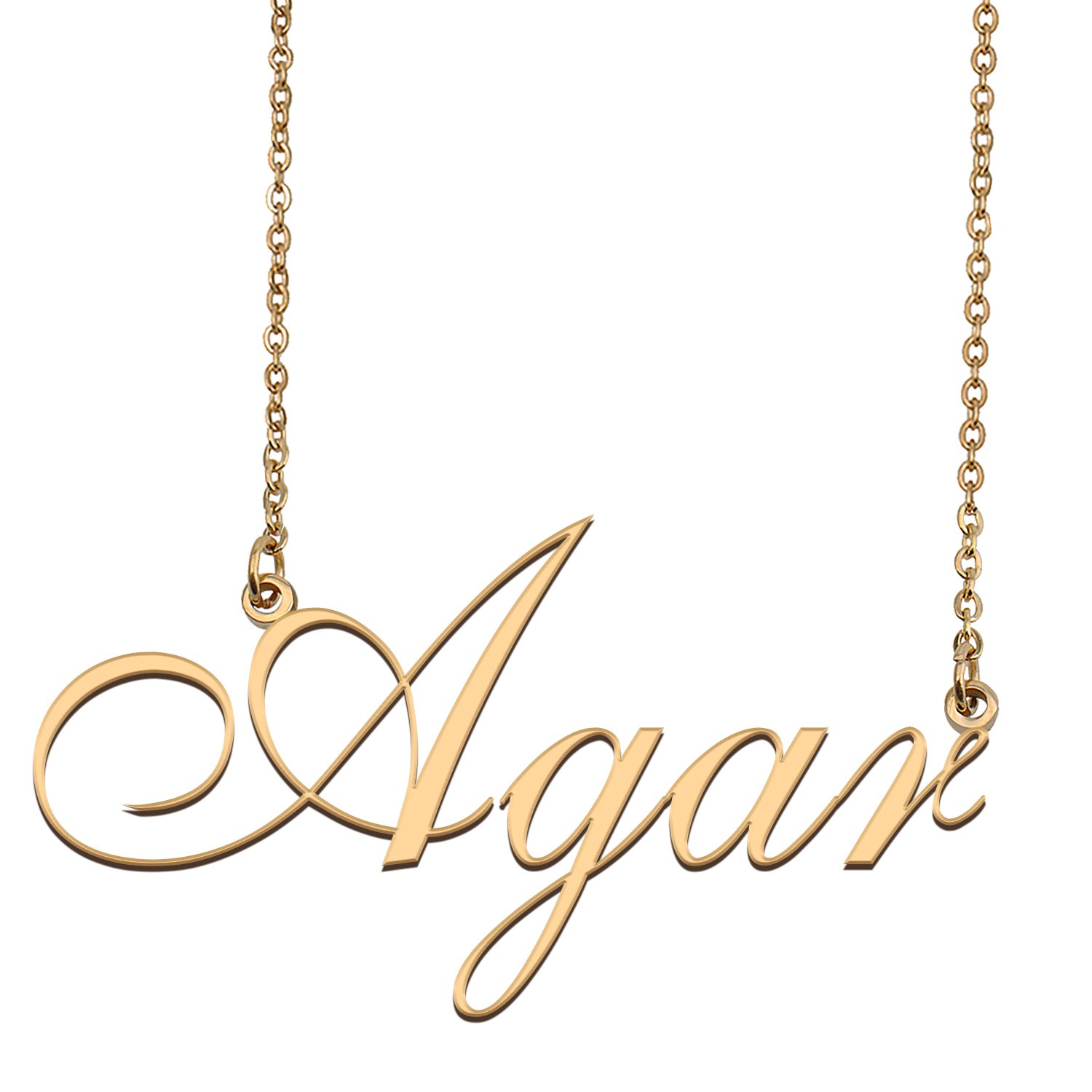 Personalized Custom Any Name Necklace for Women Agar