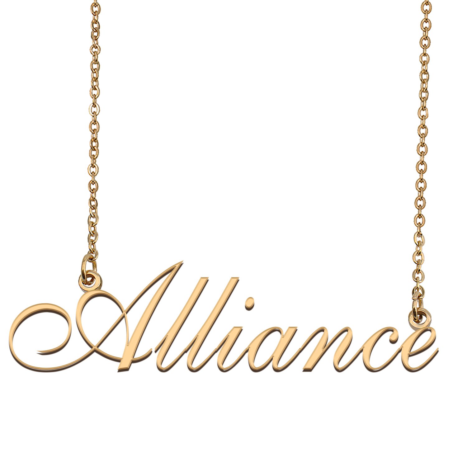 Personalized Custom Any Name Necklace for Women Alliance
