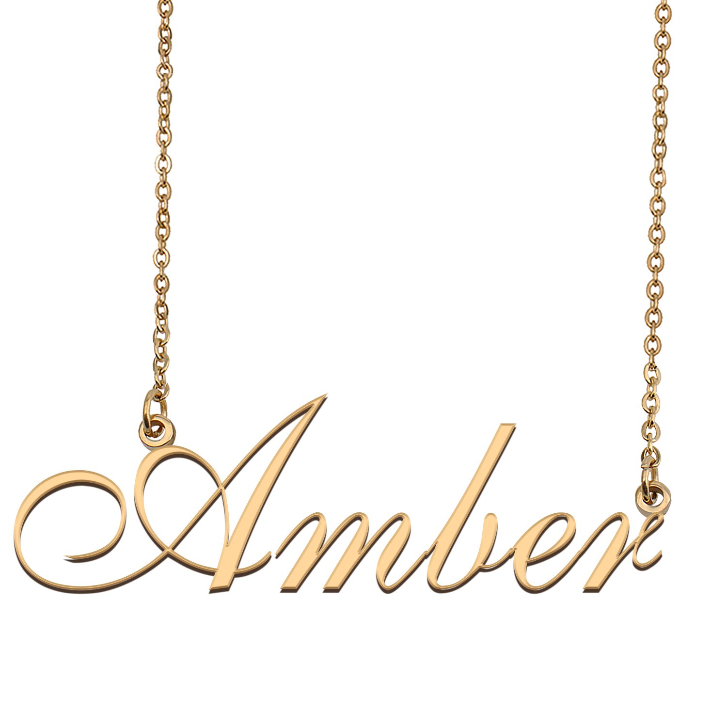Personalized Custom Any Name Necklace for Women Amber