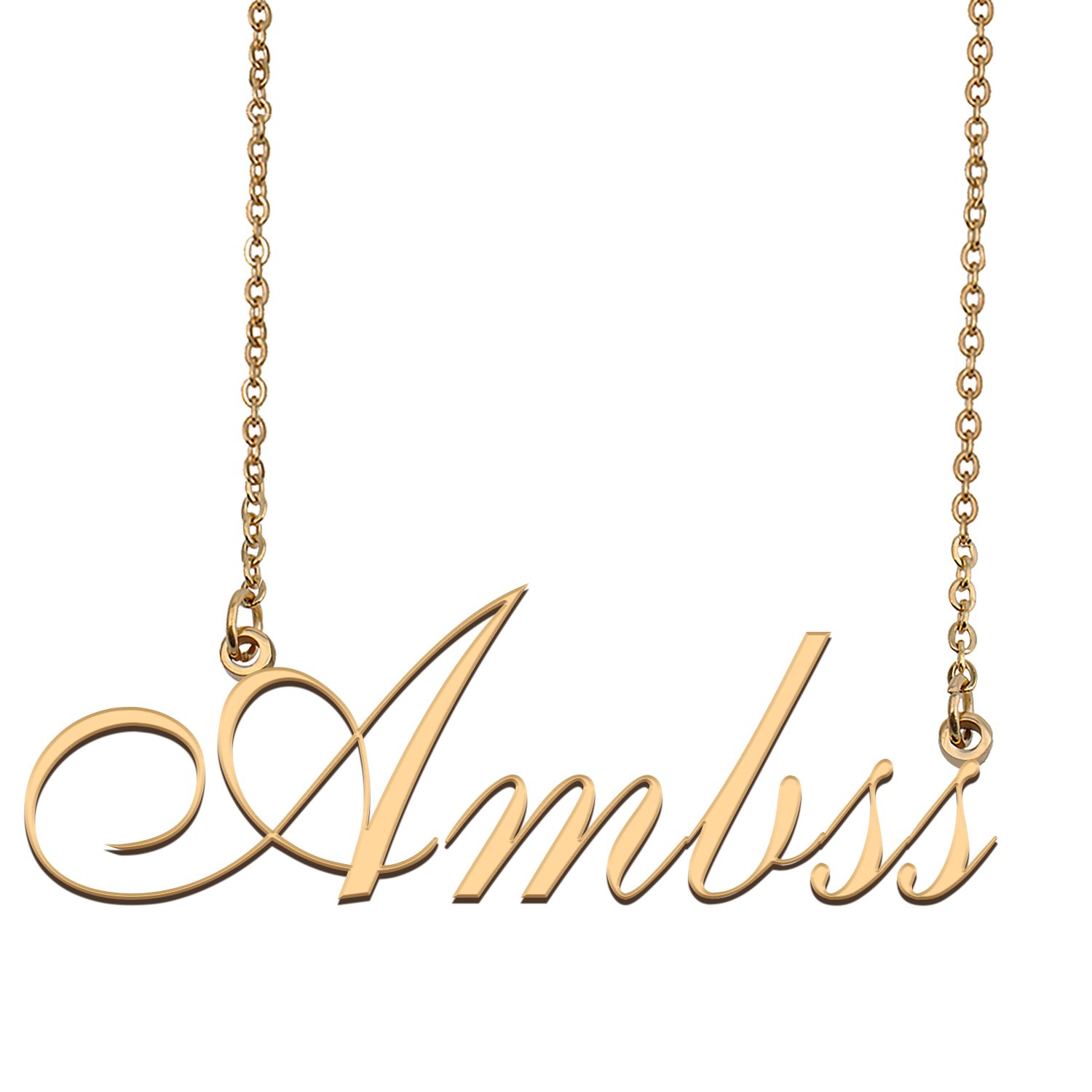 Personalized Custom Any Name Necklace for Women Ambss