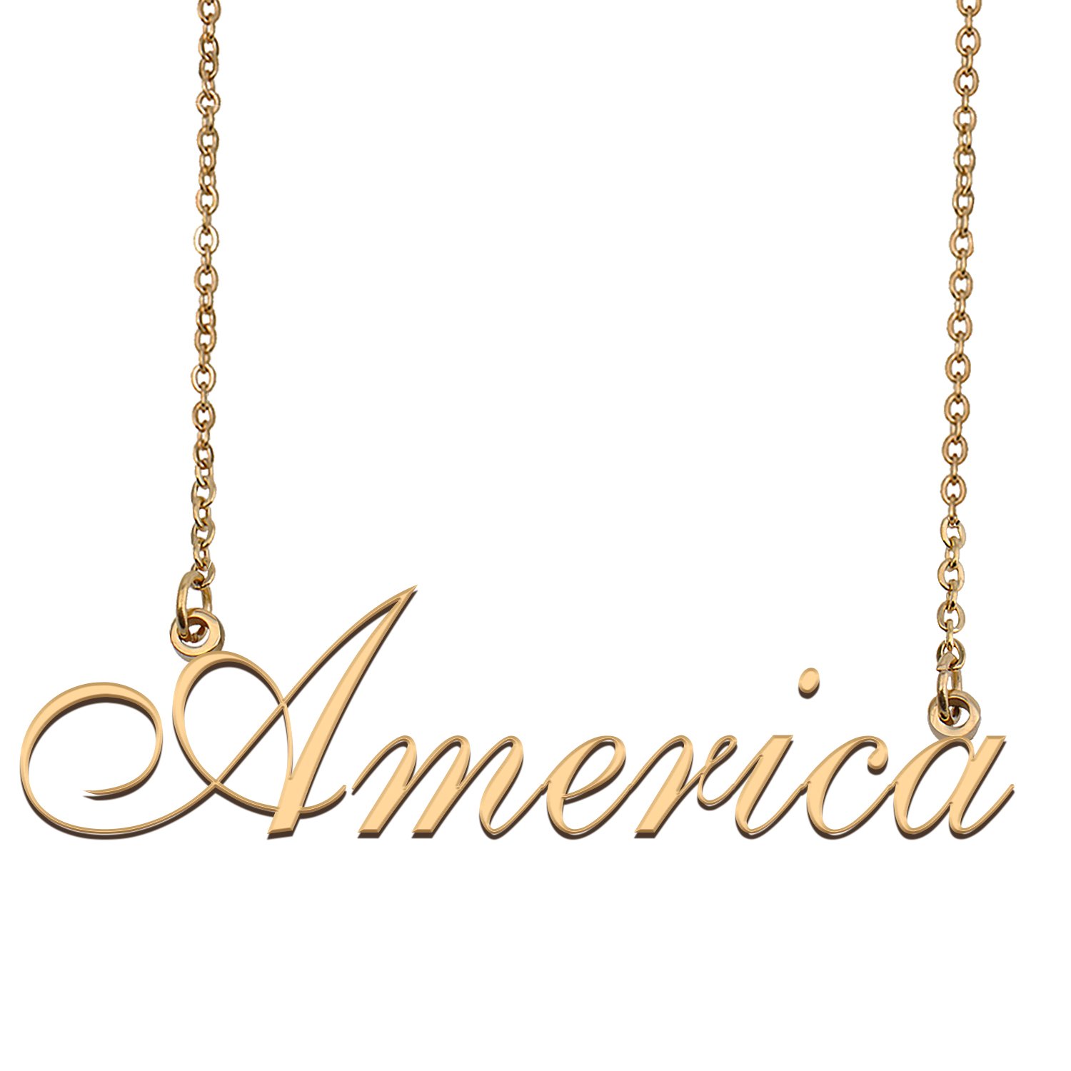 Personalized Custom Any Name Necklace for Women America