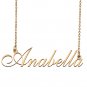 Customized Simple My Name Necklace Jewelry Gifts for Girls Anabella