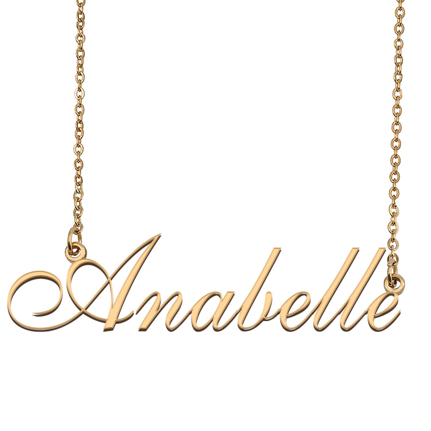 Customized Simple My Name Necklace Jewelry Gifts for Girls Anabelle