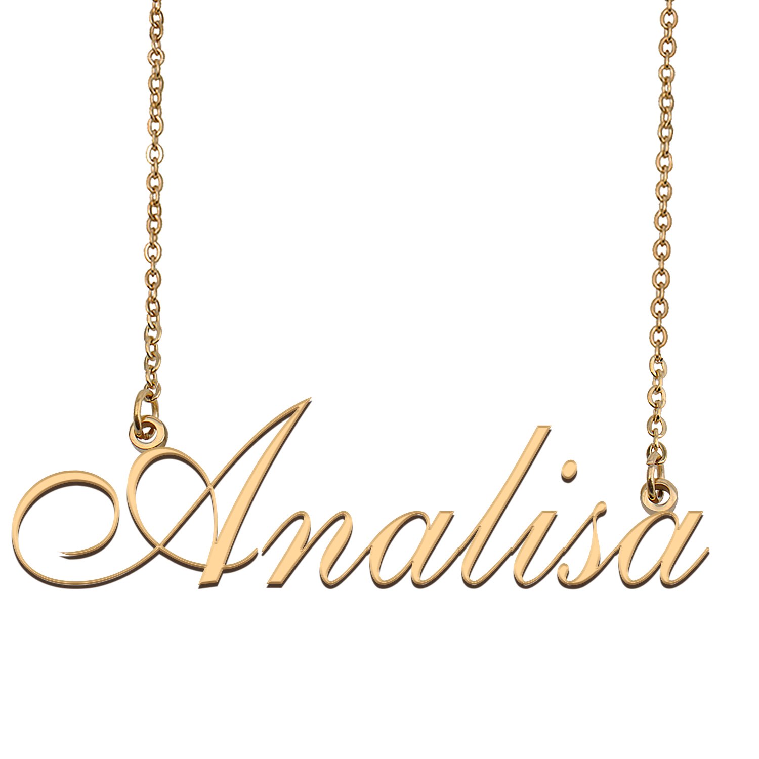 Customized Simple My Name Necklace Jewelry Gifts for Girls Analisa