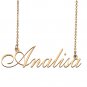 Customized Simple My Name Necklace Jewelry Gifts for Girls Analisa