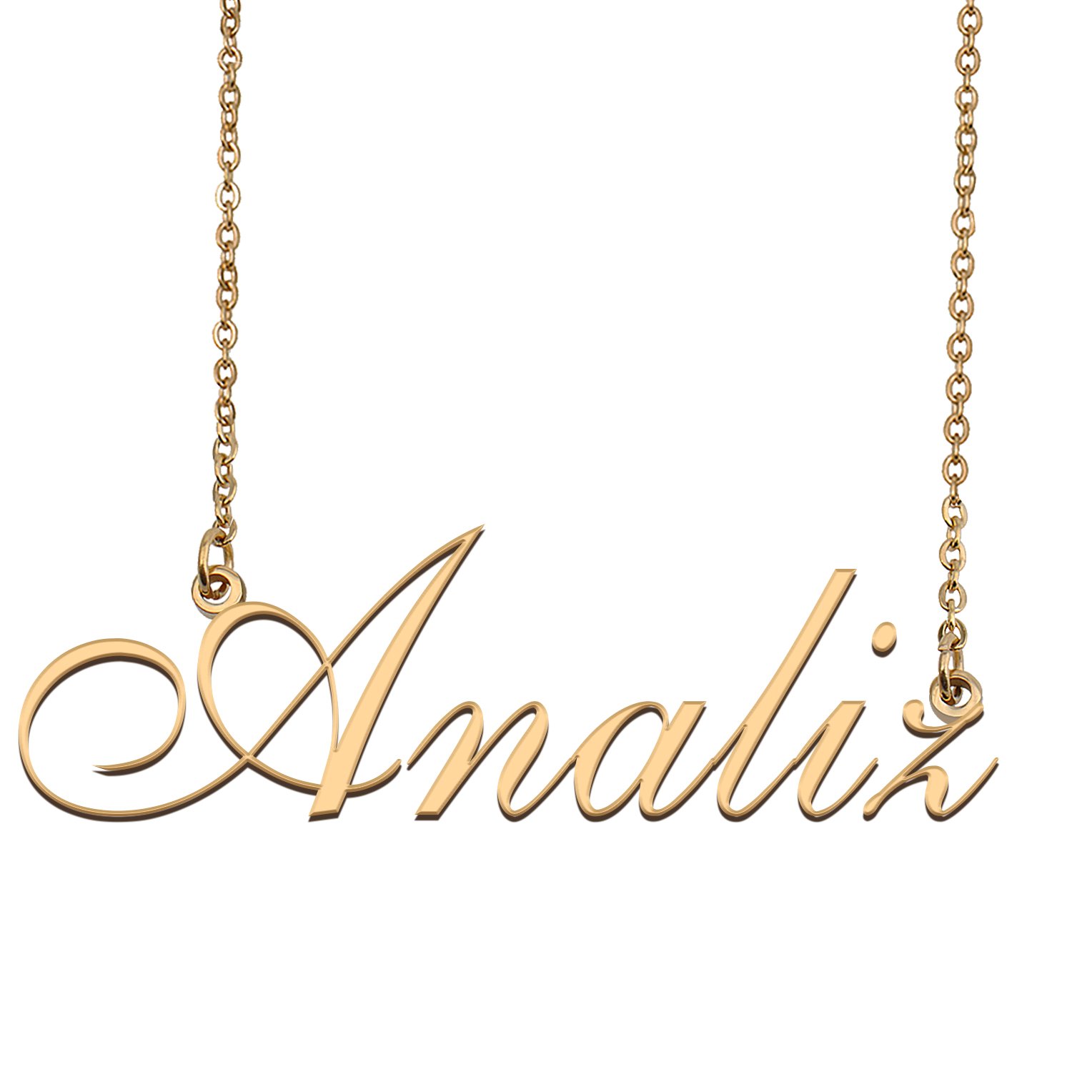 Customized Simple My Name Necklace Jewelry Gifts for Girls Analiz