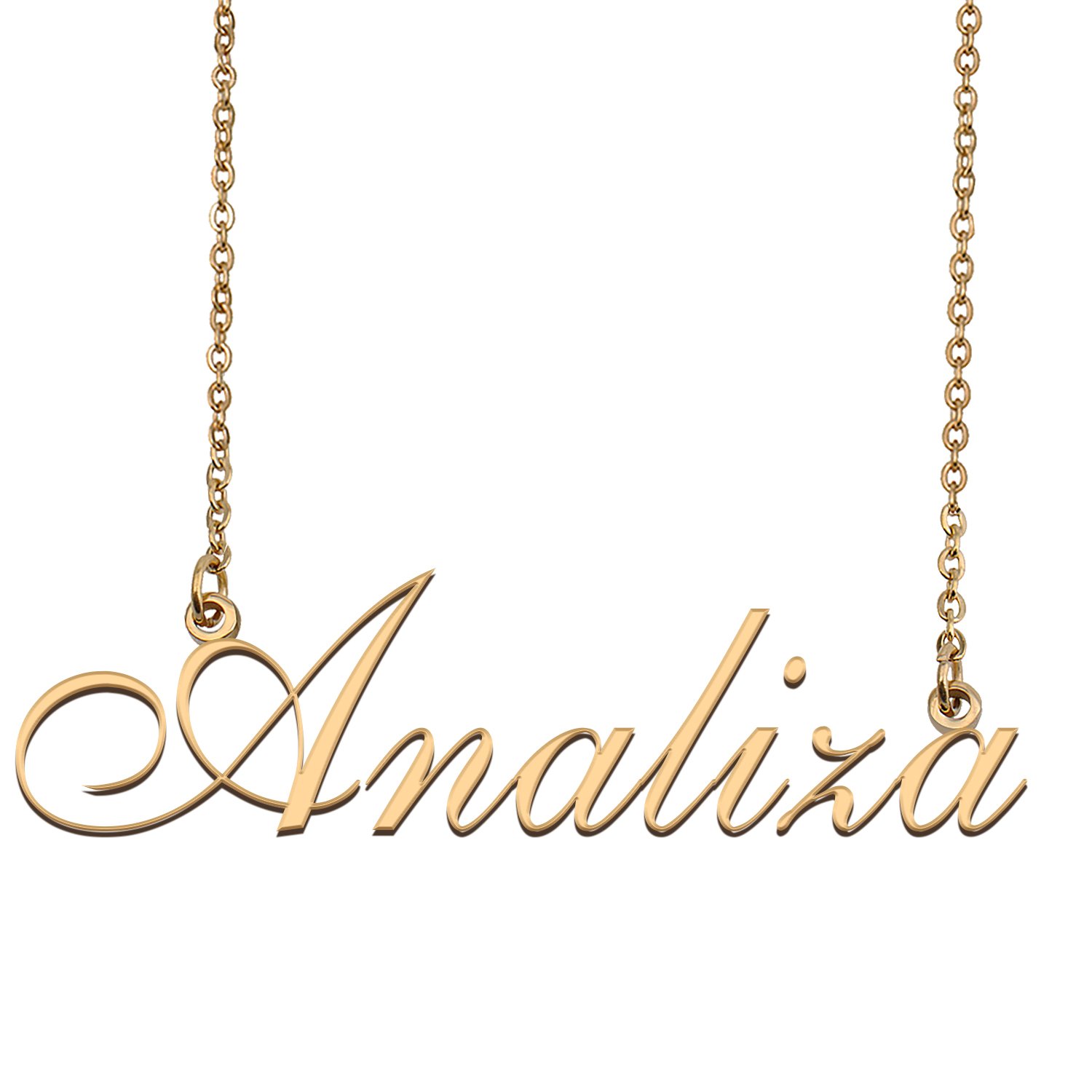 Customized Simple My Name Necklace Jewelry Gifts for Girls Analiza