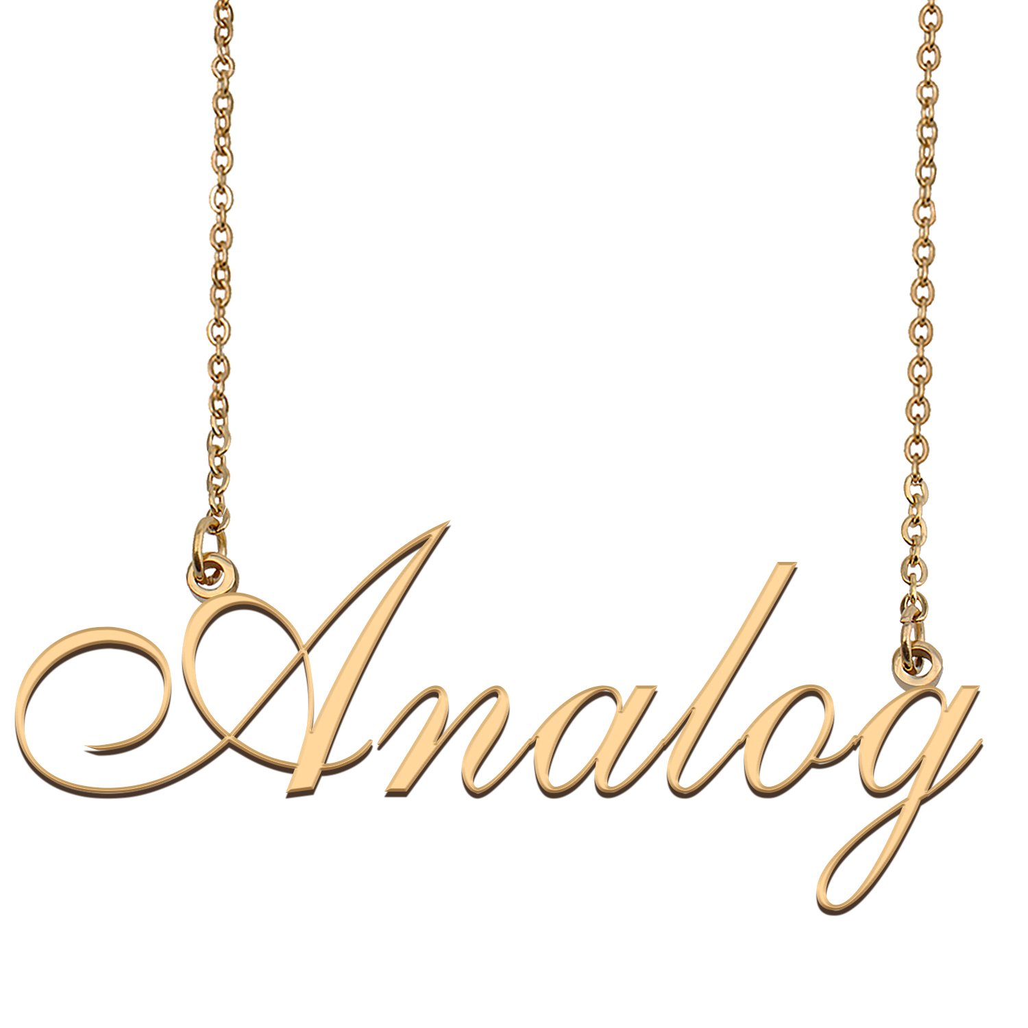 Customized Simple My Name Necklace Jewelry Gifts for Girls Analog