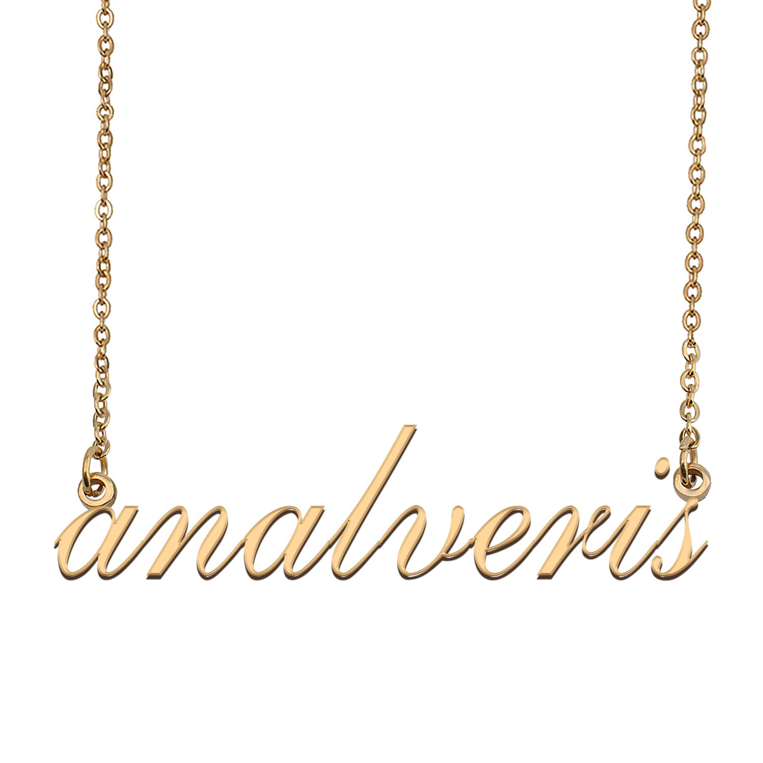 Customized Simple My Name Necklace Jewelry Gifts for Girls analveris