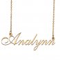 Customized Simple My Name Necklace Jewelry Gifts for Girls Analynn