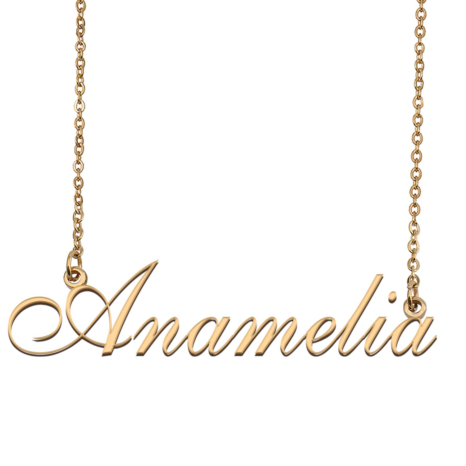Customized Simple My Name Necklace Jewelry Gifts for Girls Anamelia
