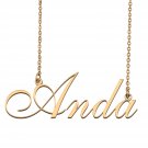 Customized Simple My Name Necklace Jewelry Gifts for Girls Anda