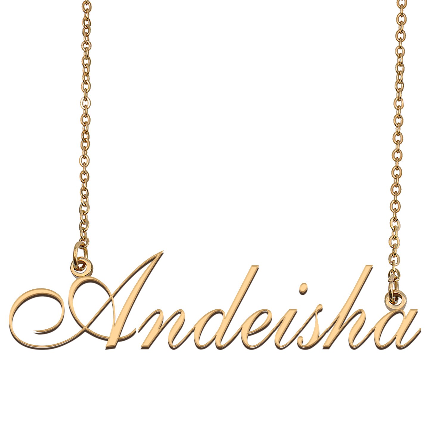 Customized Simple My Name Necklace Jewelry Gifts for Girls Andeisha