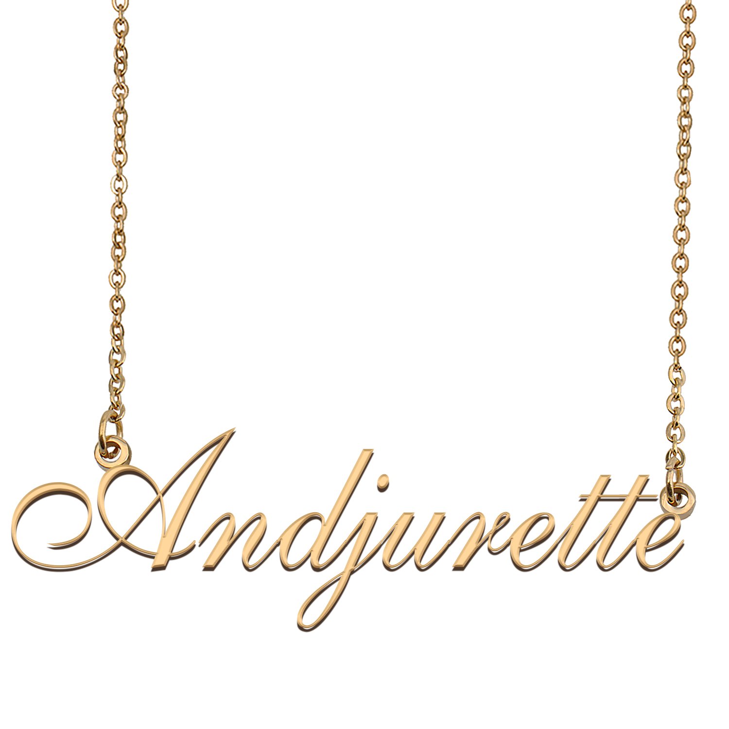 Customized Simple My Name Necklace Jewelry Gifts for Girls Andjurette