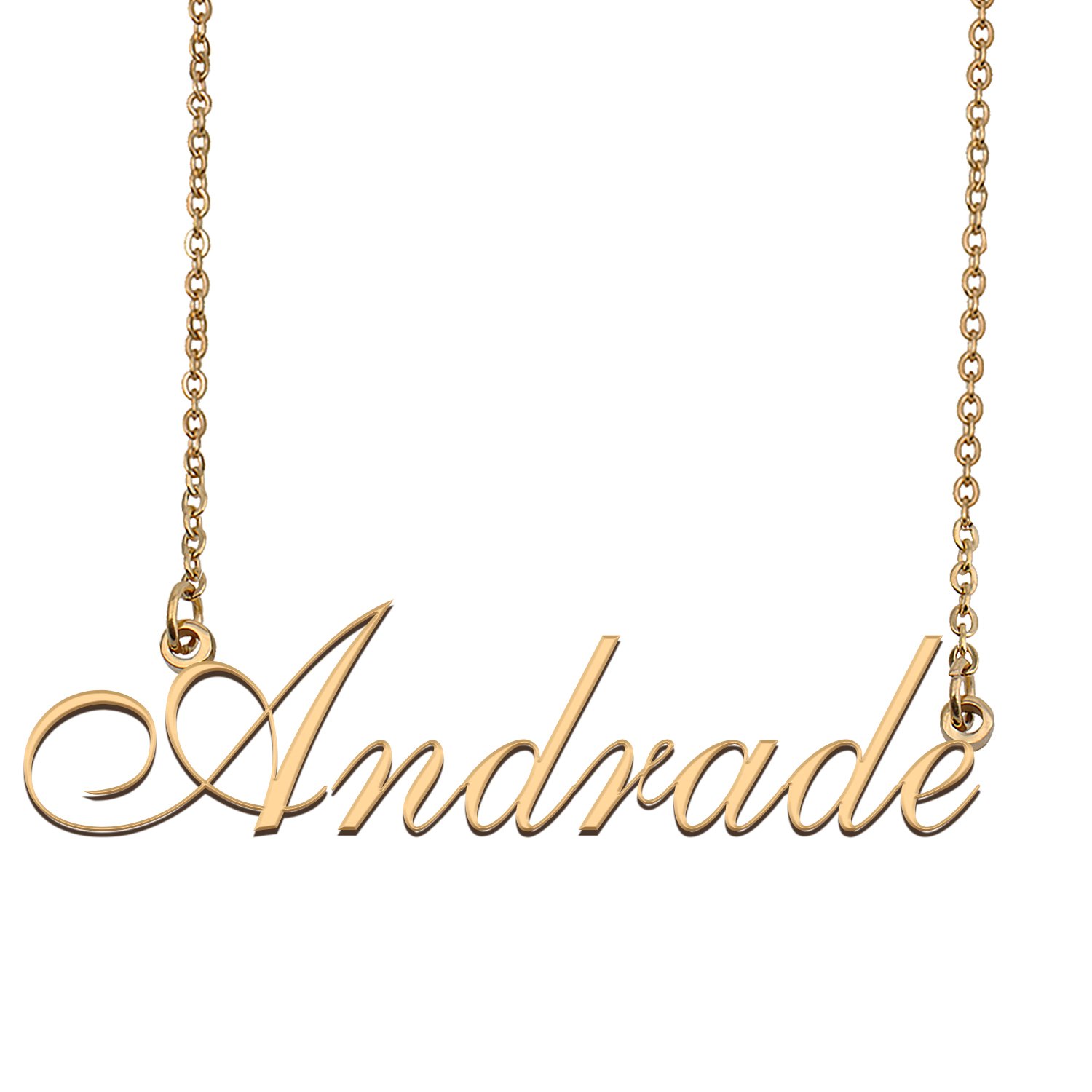 Customized Simple My Name Necklace Jewelry Gifts for Girls Andrade
