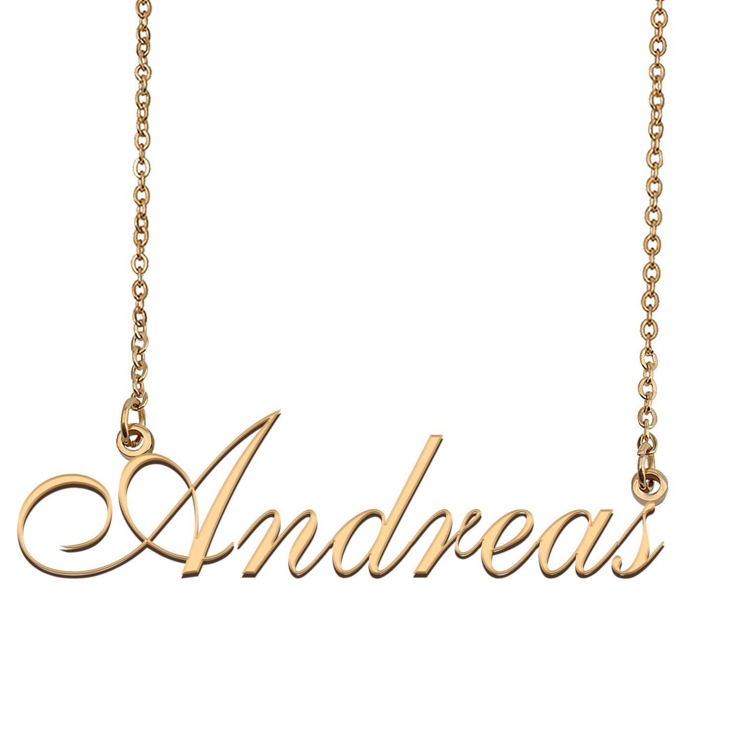 Customized Simple My Name Necklace Jewelry Gifts for Girls Andreas