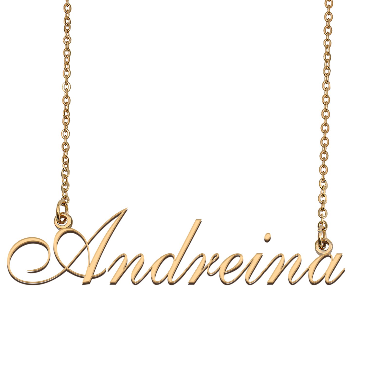 Customized Simple My Name Necklace Jewelry Gifts for Girls Andreina