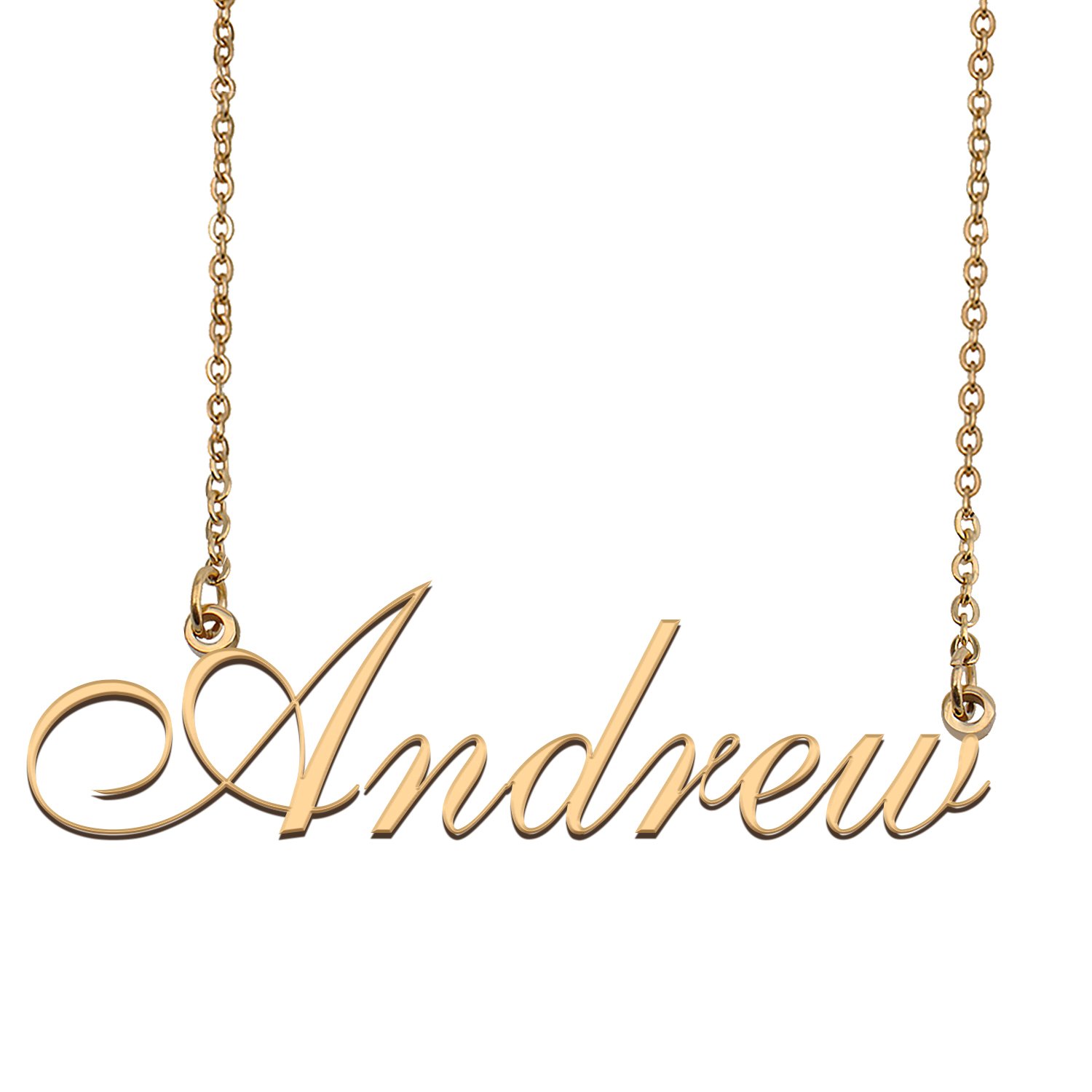 Customized Simple My Name Necklace Jewelry Gifts for Girls Andrew
