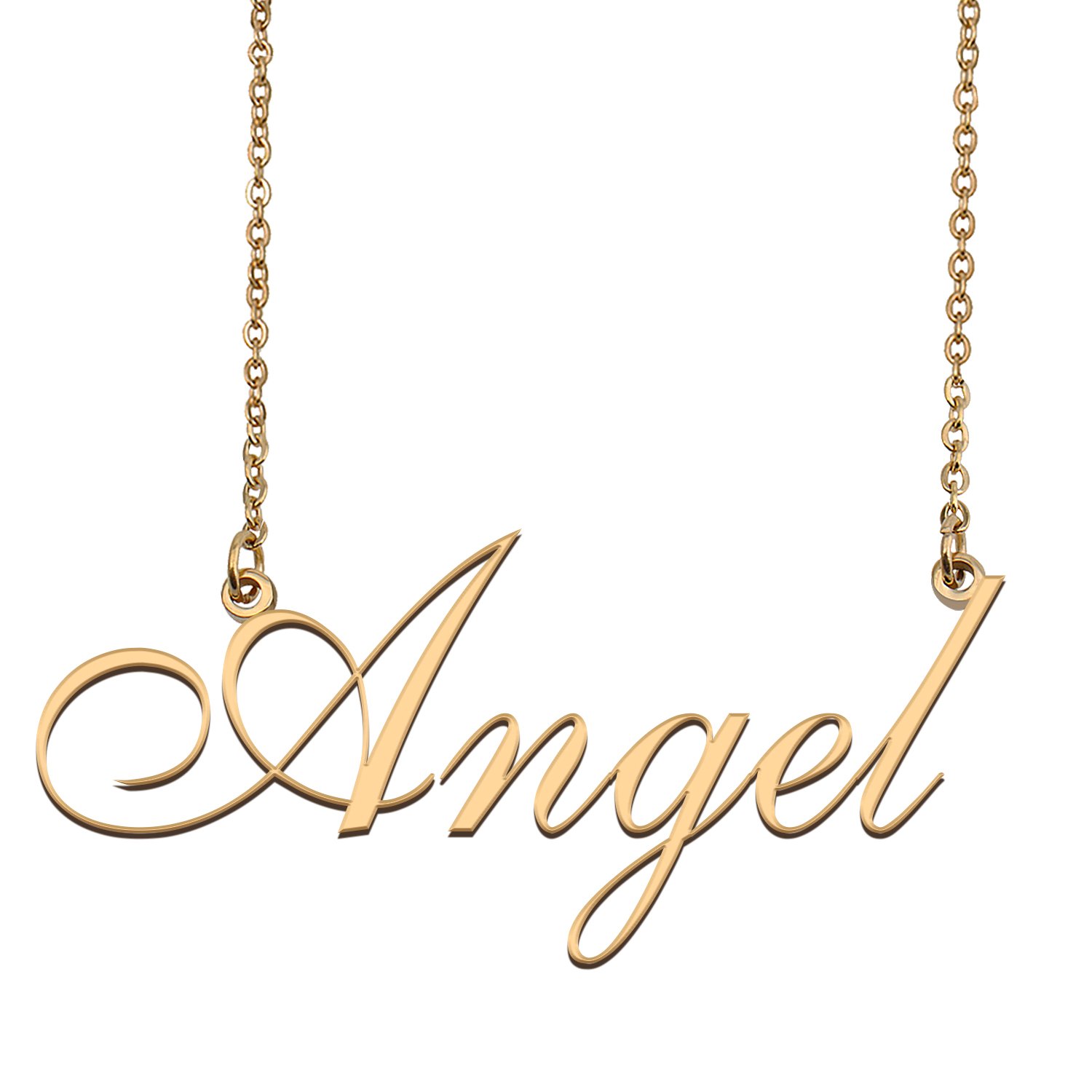 Customized Simple My Name Necklace Jewelry Gifts for Girls Angel