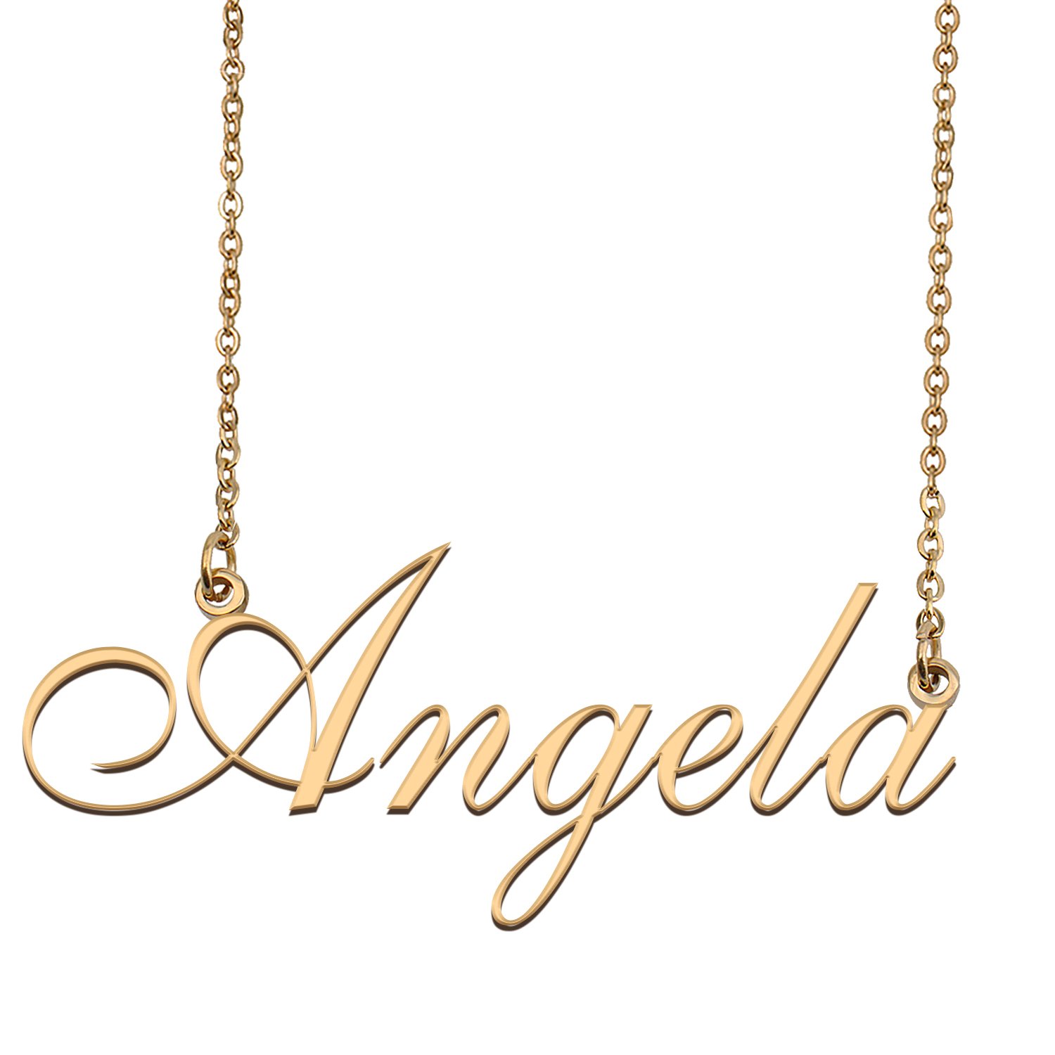 Customized Simple My Name Necklace Jewelry Gifts for Girls Angela