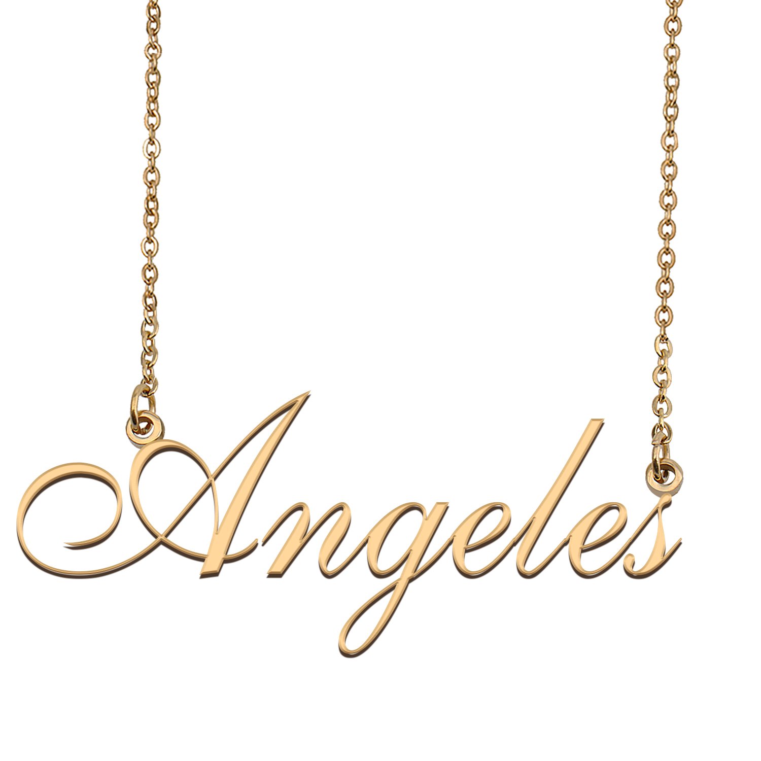 Customized Simple My Name Necklace Jewelry Gifts for Girls Angeles