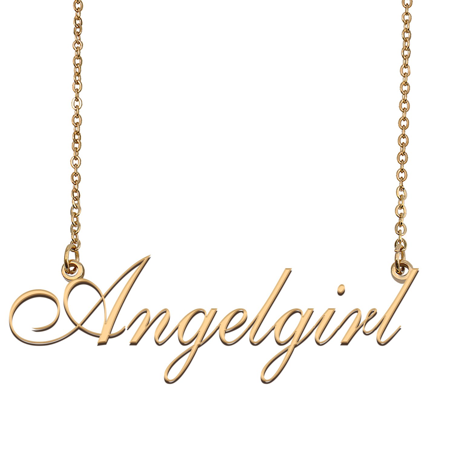 Customized Simple My Name Necklace Jewelry Gifts for Girls Angelgirl