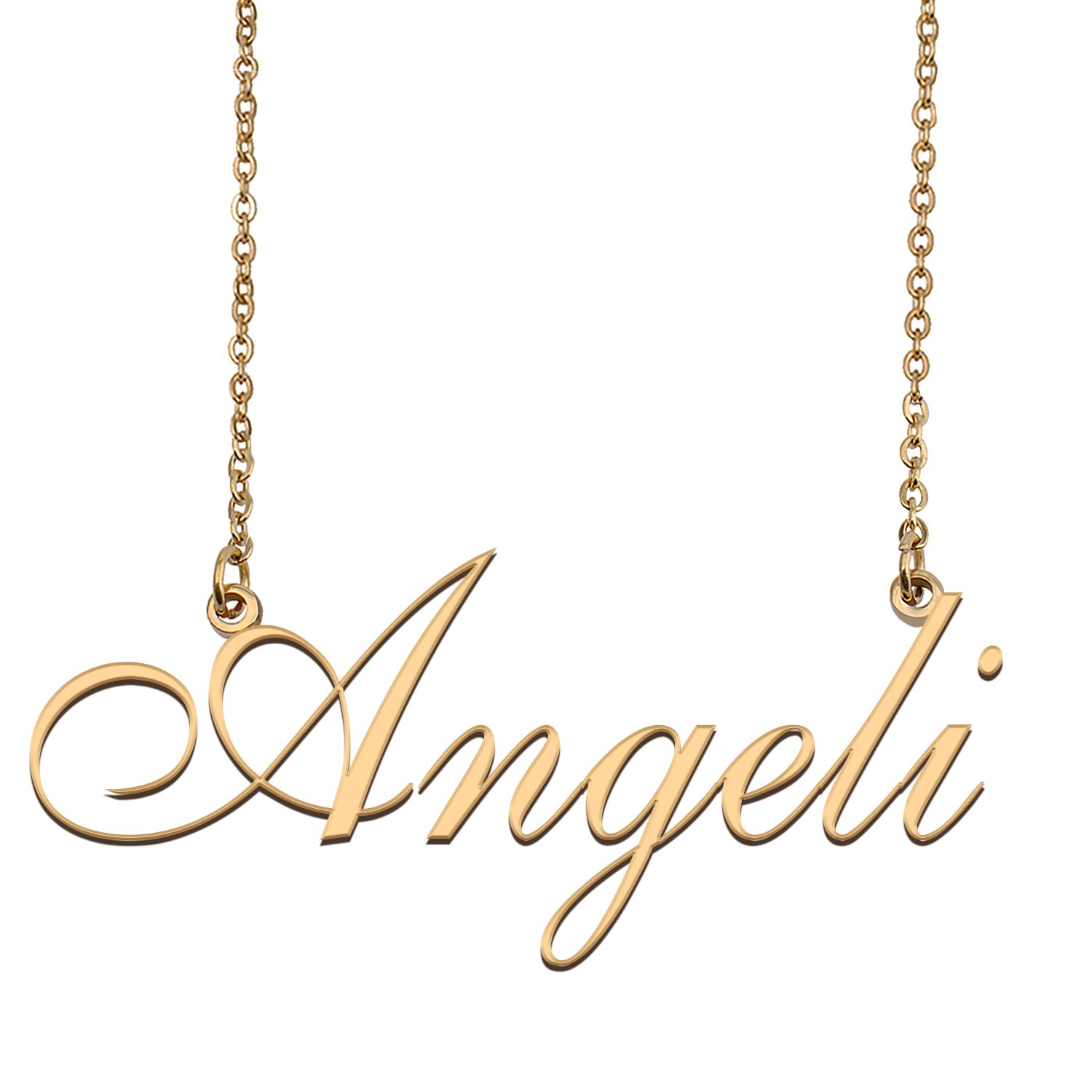 Customized Simple My Name Necklace Jewelry Gifts for Girls Angeli