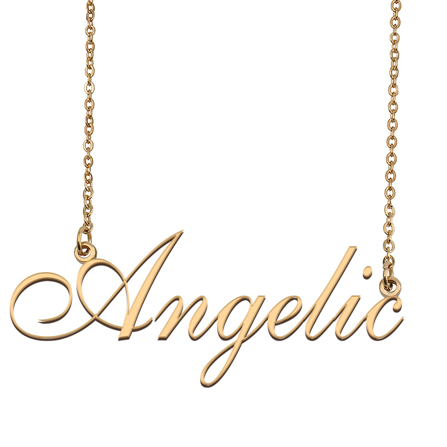 Customized Simple My Name Necklace Jewelry Gifts for Girls Angelic