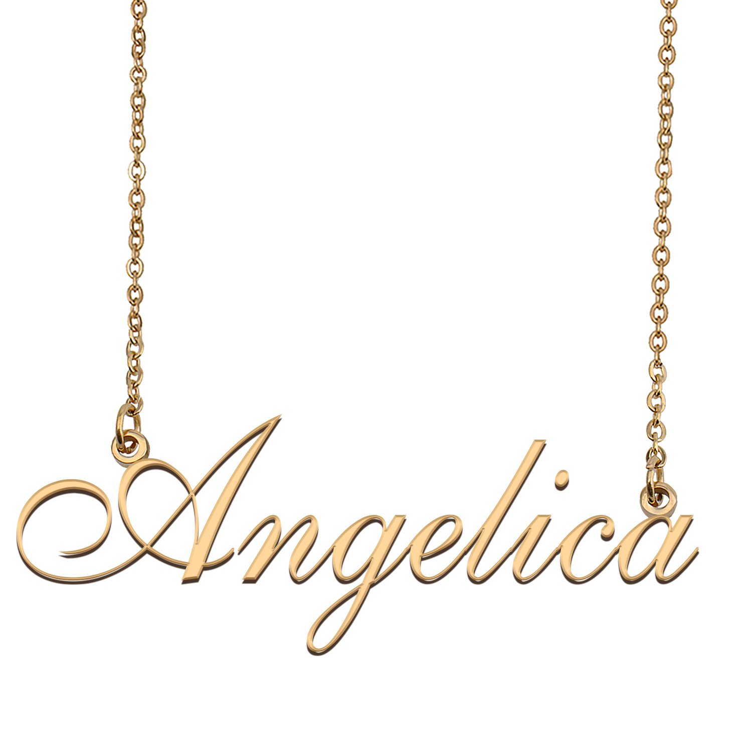 Customized Simple My Name Necklace Jewelry Gifts for Girls Angelica