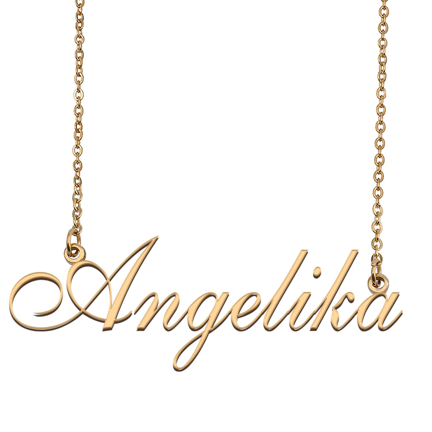 Customized Simple My Name Necklace Jewelry Gifts for Girls Angelika