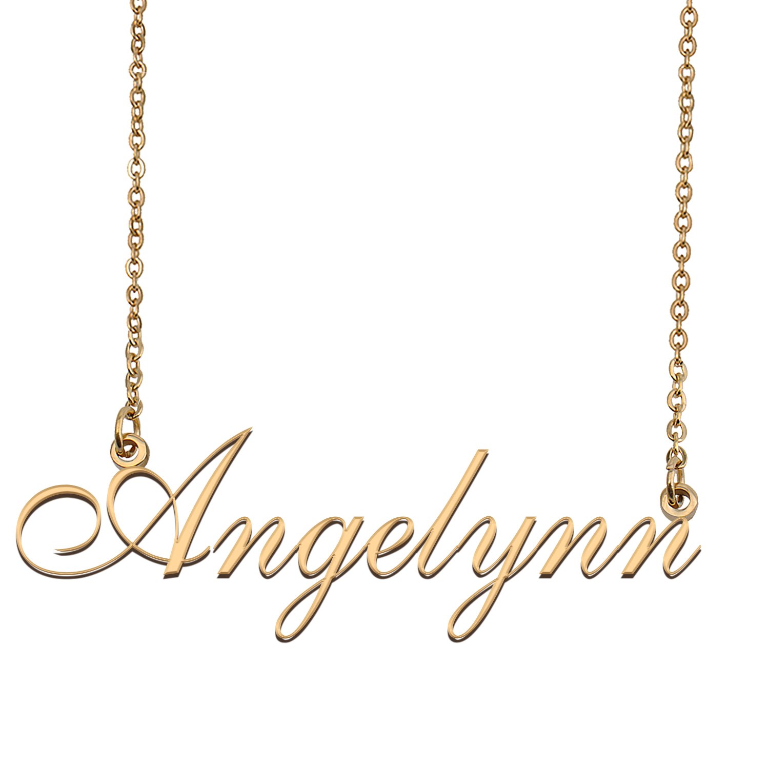 Customized Simple My Name Necklace Jewelry Gifts for Girls Angelynn