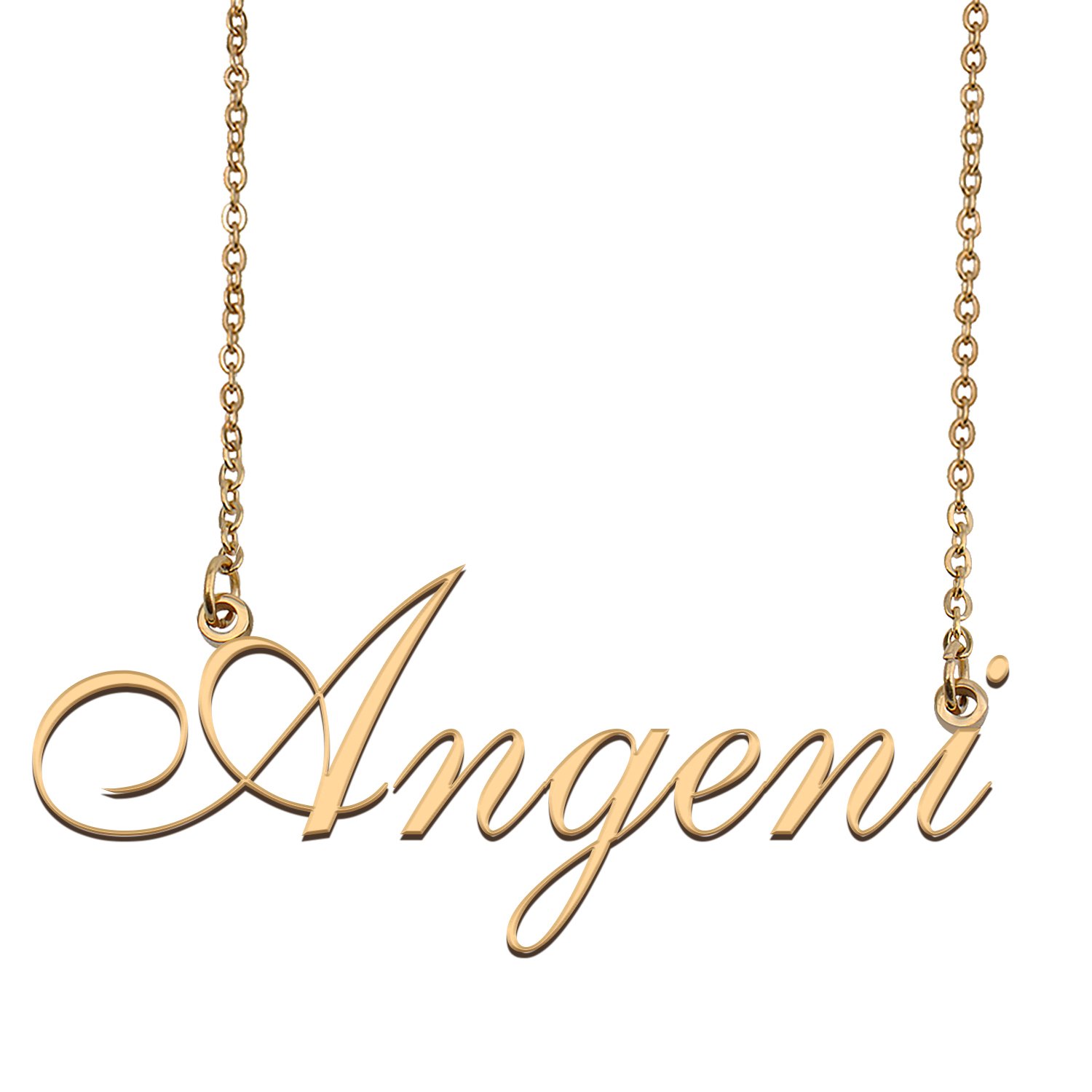 Customized Simple My Name Necklace Jewelry Gifts for Girls Angeni