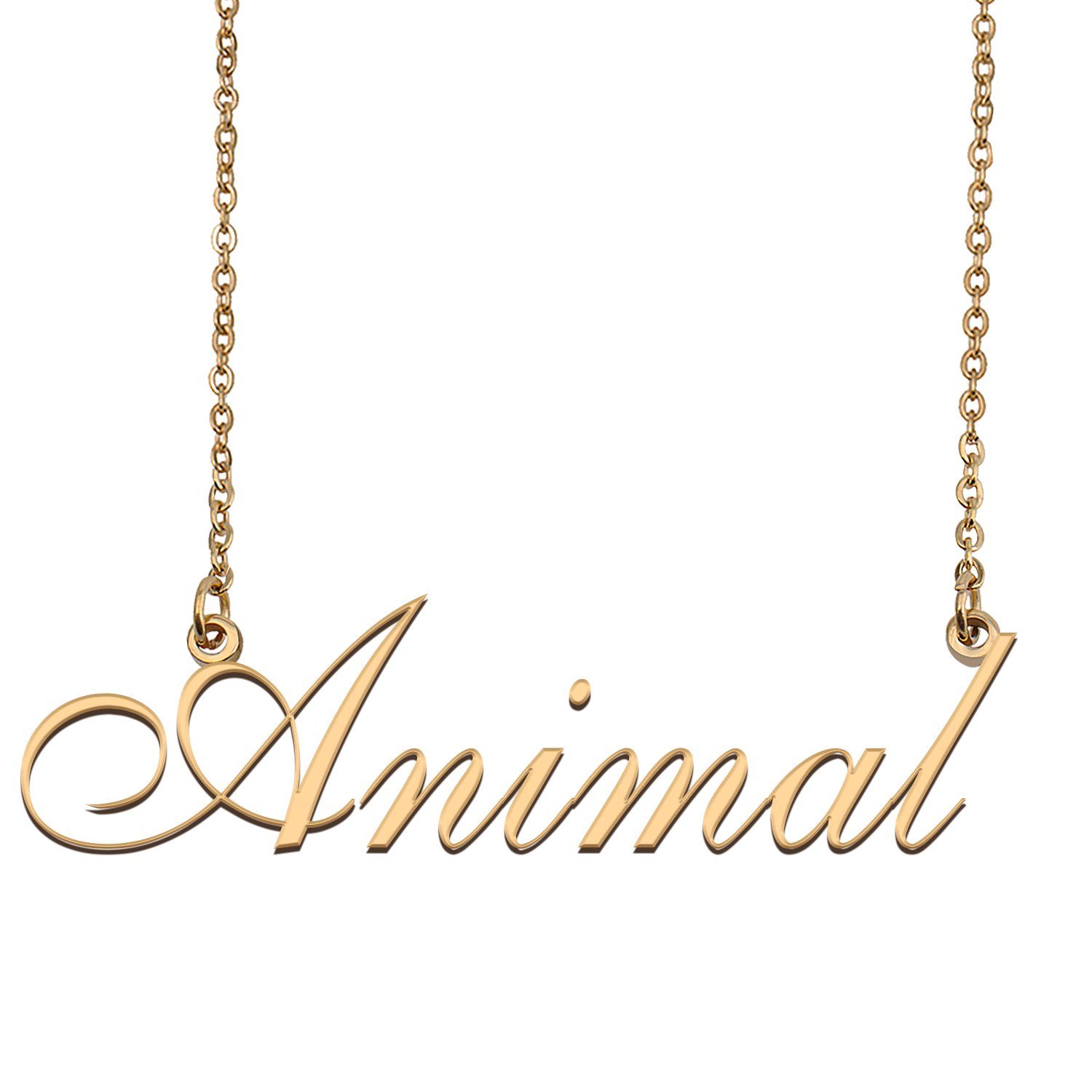 Customized Simple My Name Necklace Jewelry Gifts for Girls Animal