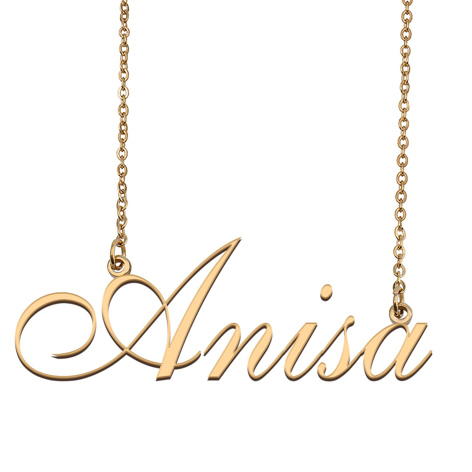 Customized Simple My Name Necklace Jewelry Gifts for Girls Anisa
