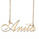 Customized Simple My Name Necklace Jewelry Gifts for Girls Anita