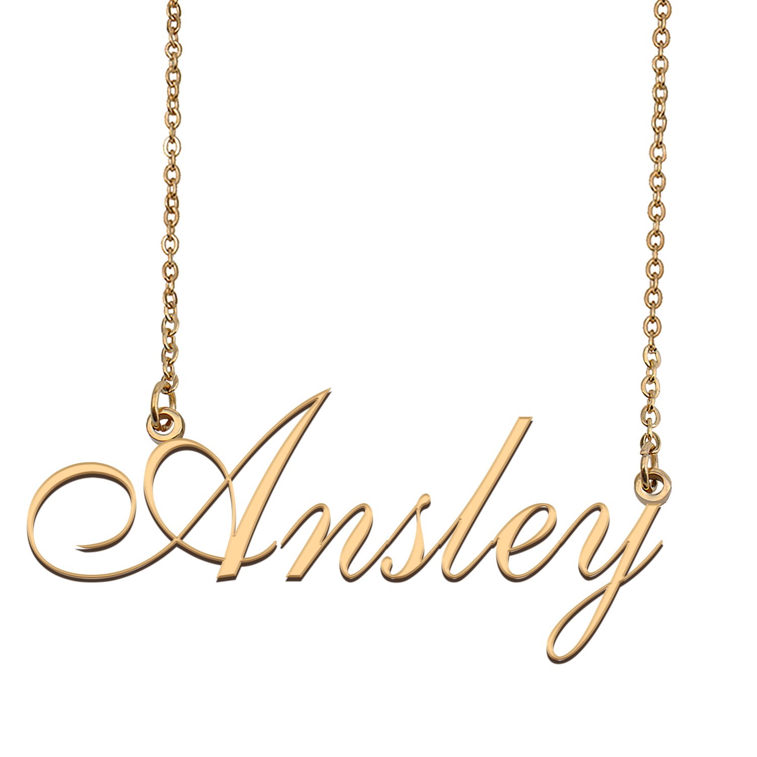 Customized Simple My Name Necklace Jewelry Gifts for Girls Ansley