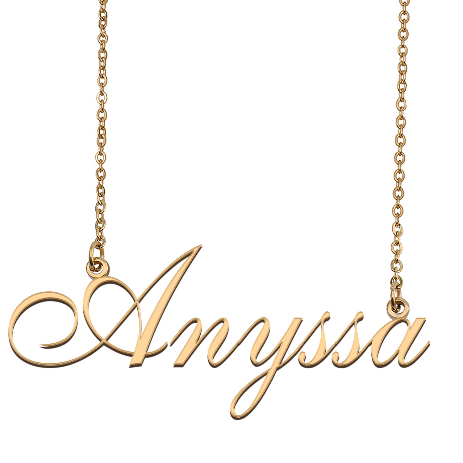 Customized Simple My Name Necklace Jewelry Gifts for Girls Anyssa