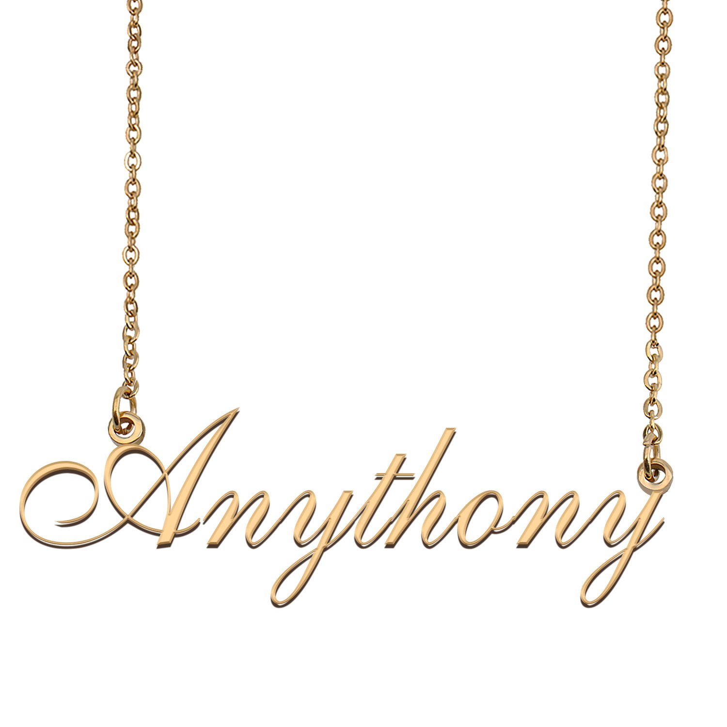 Customized Simple My Name Necklace Jewelry Gifts for Girls Anythony