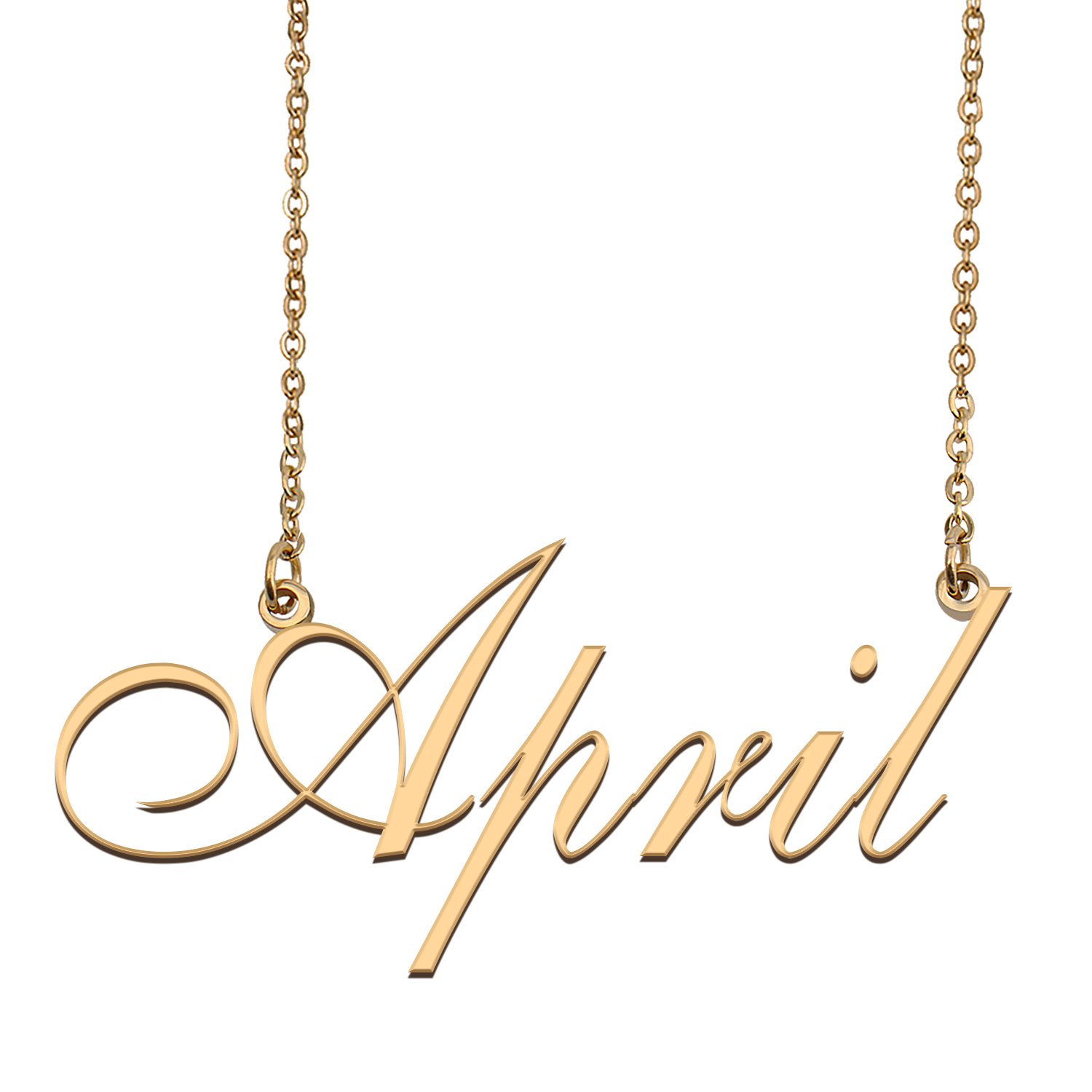 Customized Simple My Name Necklace Jewelry Gifts for Girls April